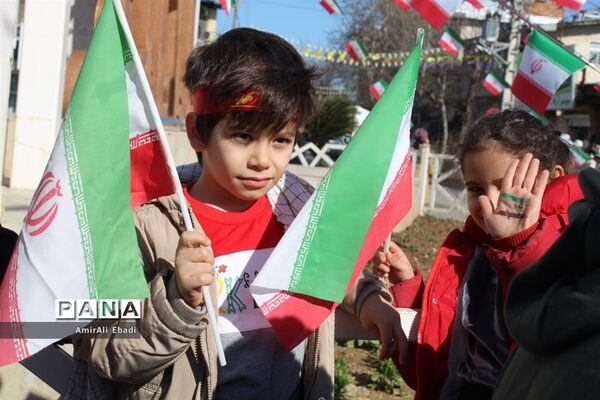 راهپیمایی ۲۲ بهمن در شهرستان میاندورود