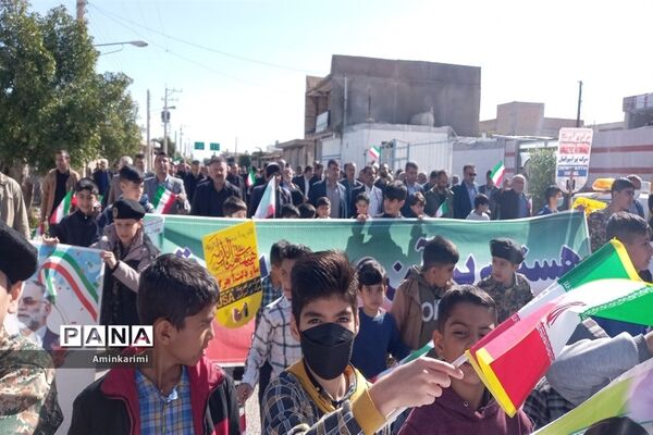 راهپیمایی ۲۲ بهمن در منطقه سردشت خوزستان