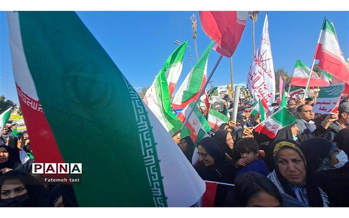 جشن چهل و چهار سالگی انقلاب اسلامی در روز ۲۲ بهمن با حضور حداکثری مردم اهواز/فیلم