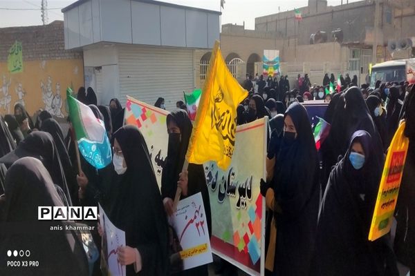 حماسه حضور مردم زهک