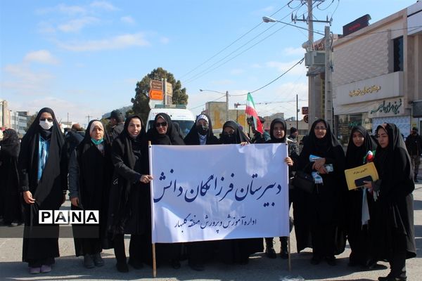 راهپیمایی یوم الله 22 بهمن ماه شهرستان گلبهار