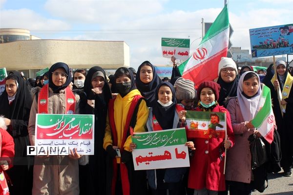 راهپیمایی یوم الله 22 بهمن ماه شهرستان گلبهار