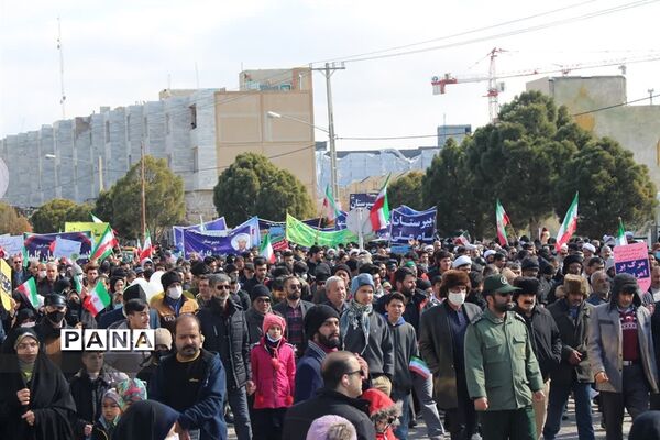 راهپیمایی یوم الله 22 بهمن ماه شهرستان گلبهار