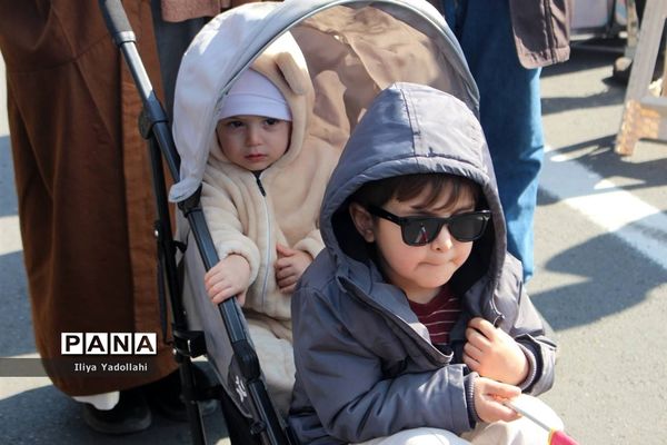 حضور مردم ولایتمدار تهران در مراسم راهپیمایی چهل و چهارمین سالگرد پیروزی انقلاب اسلامی