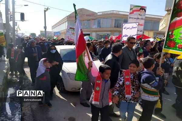 راهپیمایی ۲۲ بهمن در هندبجان