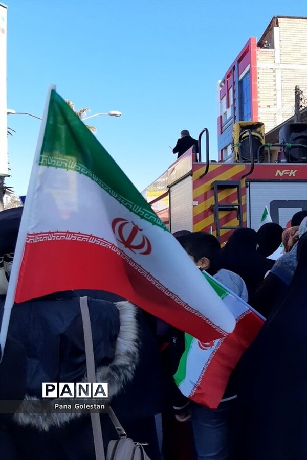 راهپیمایی بیست و دو بهمن در شهرستان بندر ترکمن