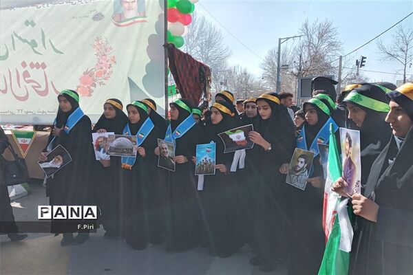 راهپیمایی ۲۲ بهمن ماه در الشتر