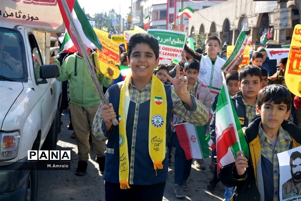 راهپیمایی یوم الله ۲۲ بهمن ماه در پلدختر