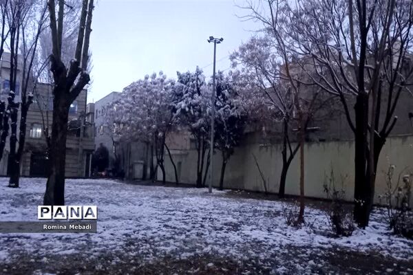 غروب زیبای روزبرفی درشهرستان اسلامشهر