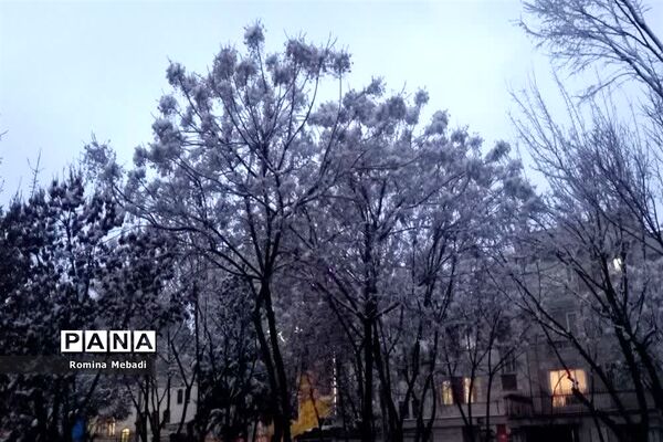 غروب زیبای روزبرفی درشهرستان اسلامشهر