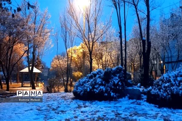 غروب زیبای روزبرفی درشهرستان اسلامشهر