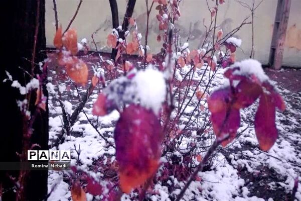 غروب زیبای روزبرفی درشهرستان اسلامشهر