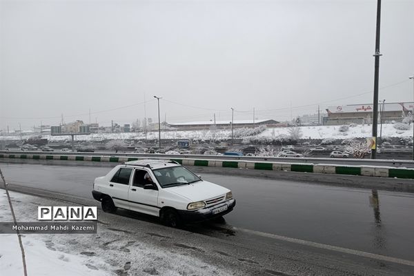 بارش شدید برف در تهران