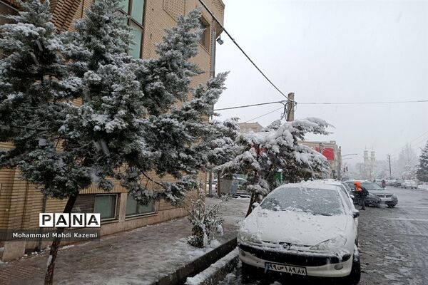 بارش شدید برف در تهران