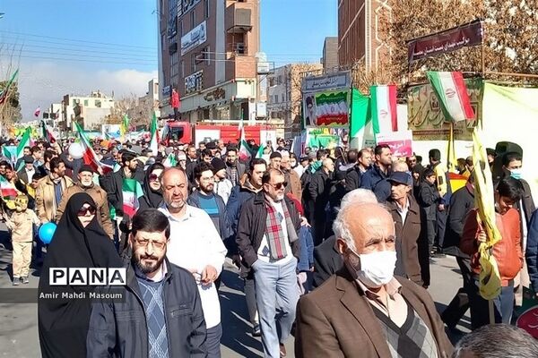 راهپیمایی چهل و چهارمین بهار انقلاب در سمنان -1