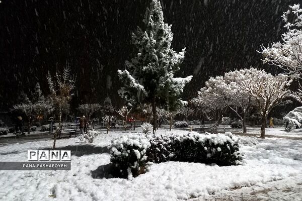 بارش برف زمستانی در فشافویه