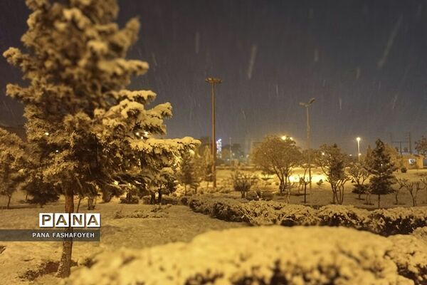 بارش برف زمستانی در فشافویه