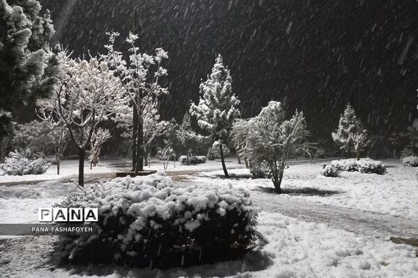 بارش برف زمستانی در فشافویه