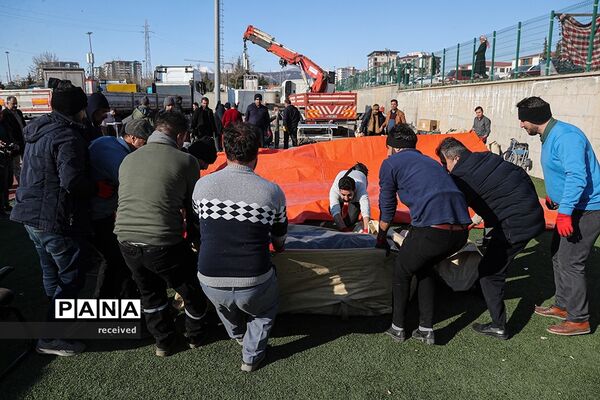 برپایی بیمارستان سیار ارتش جمهوری اسلامی ایران در جنوب ترکیه