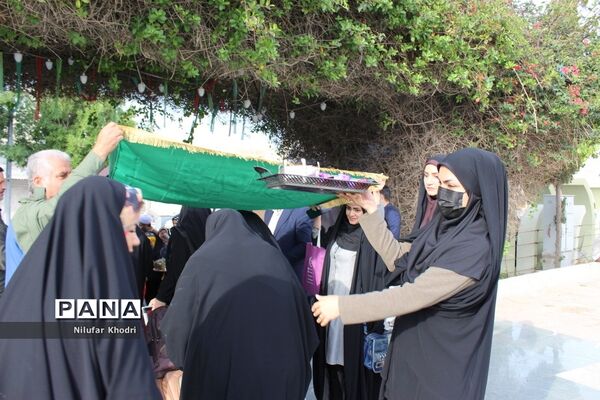 اعزام دانش‌آموزان دختر شهرستان بوشهر به مناطق عملیاتی جنوب