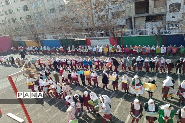 مراسم افتتاح مدرسه پروین اعتصامی به عنوان خانه محیط زیست