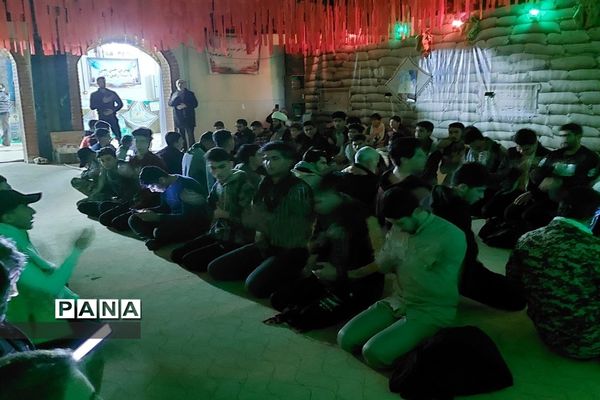 مراسم وداع با شهدا در آخرین روز اردوی راهیان‌نور