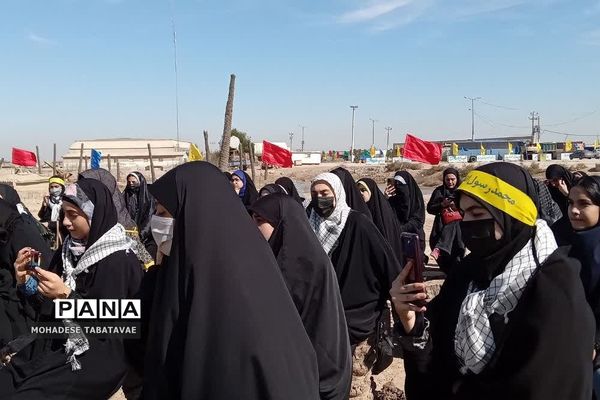 اردوی راهیان نور دانش‌آموزان شهرستان پردیس