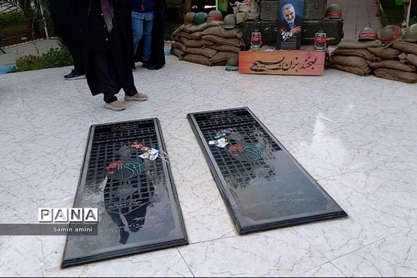 حضور دانش‌آموزان دختر رودهن در اردوگاه شهید  رستگار در اردوی راهیان نور