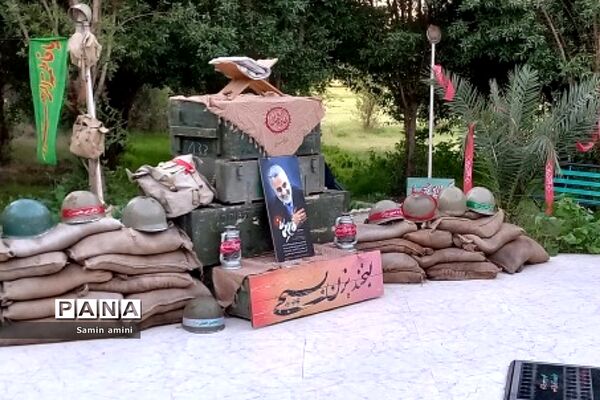حضور دانش‌آموزان دختر رودهن در اردوگاه شهید  رستگار در اردوی راهیان نور