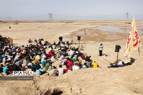 حضور پر شور دانش‌آموزان پسر استان فارس در اردوی راهیان نور