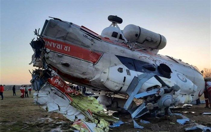 دستور رئیس هلال احمر برای بررسی علت سقوط بالگرد حامل وزیر ورزش