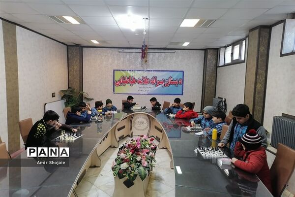 برگزاری مسابقات شطرنج در آموزشگاه علامه طباطبایی پیشوا