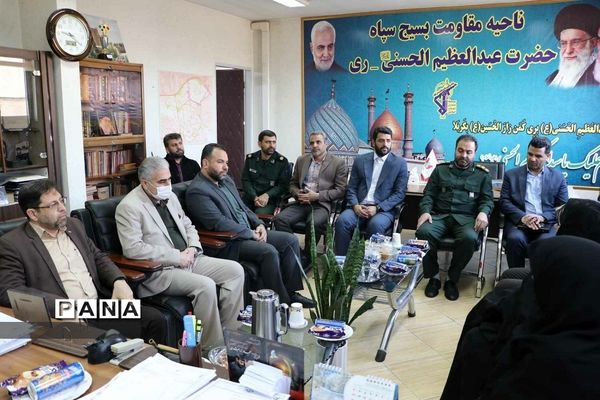 مراسم تجلیل از سرهنگ قنبری فرمانده سپاه ناحیه حضرت عبدالعظیم حسنی علیه السلام در شهرری