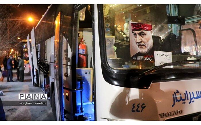 اعزام کاروان اردوی راهیان نور دانش‌آموزان فیروزه به مناطق عملیاتی جنوب