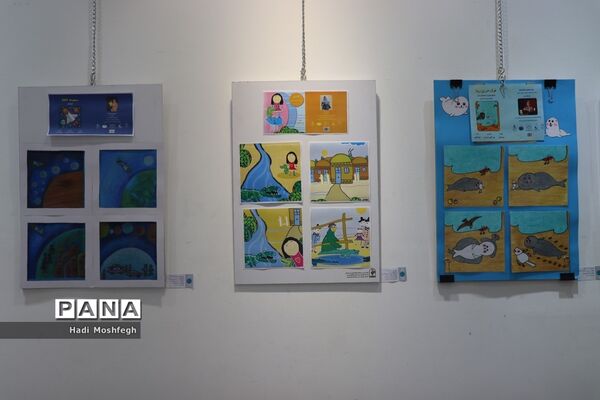 برپایی گالری نقاشی روزن عشق  در نگارخانه ایمان و اندیشه آموزش و پرورش استان فارس