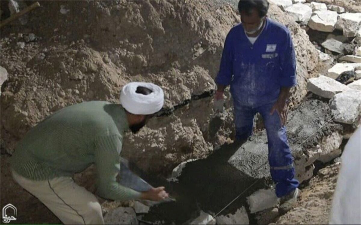 ساخت کلاس‌های درس در منطقه کم‌برخوردار «کوت عبدالله» توسط امام محله شهرستان کارون +تصاویر