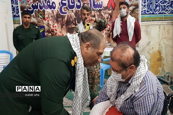 تجلیل از پیشکسوتان عرصه دفاع مقدس شهرستان بهبهان با حضور وبیناری مقام معظم رهبری (مدظله العالی)