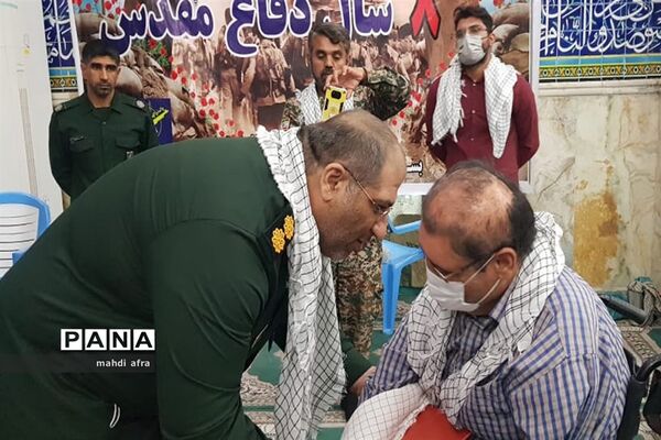 تجلیل از پیشکسوتان عرصه دفاع مقدس شهرستان بهبهان با حضور وبیناری مقام معظم رهبری (مدظله العالی)