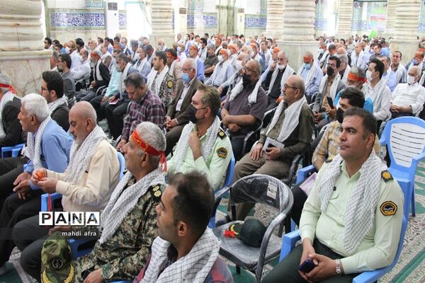 تجلیل از پیشکسوتان عرصه دفاع مقدس شهرستان بهبهان با حضور وبیناری مقام معظم رهبری (مدظله العالی)
