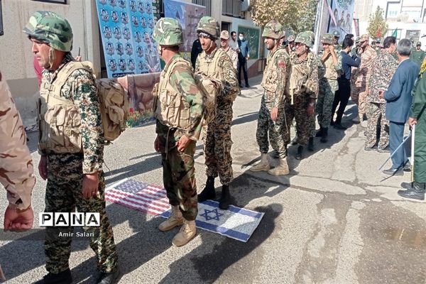 مراسم صبحگاه مشترک در اداره آموزش و پرورش، کاشمر