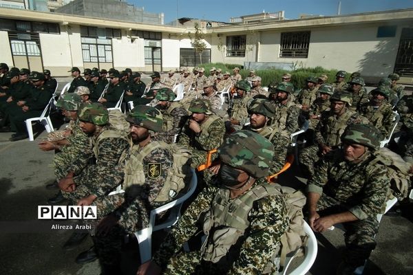 مراسم صبحگاه مشترک در اداره آموزش و پرورش، کاشمر