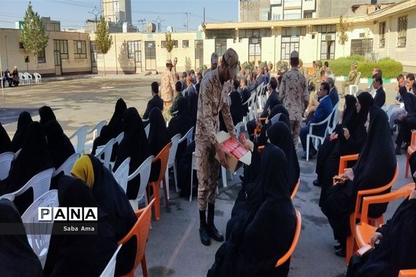 مراسم صبحگاه مشترک در اداره آموزش و پرورش، کاشمر