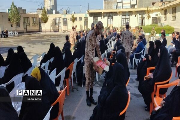 مراسم صبحگاه مشترک در اداره آموزش و پرورش، کاشمر