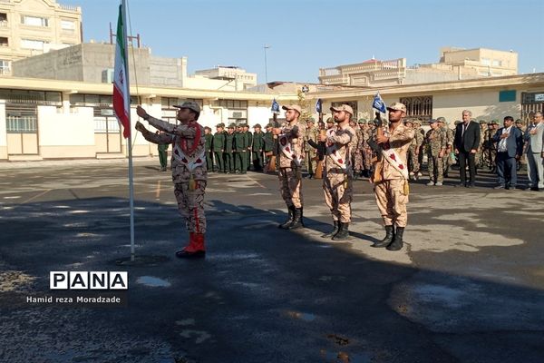 مراسم صبحگاه مشترک در اداره آموزش و پرورش، کاشمر