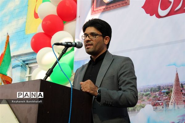 نواختن زنگ شکوفه‌های حسینی در ناحیه 2 اهواز