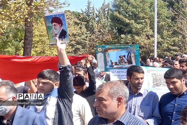 تظاهرات مردم کاشمر در محکومیت اشرار و فتنه‌گران