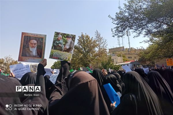 راهپیمایی علیه اقدامات آشوبگرانه