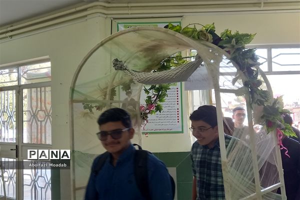 آغاز سال تحصیلی جدید در دبیرستان نمونه آیت‌الله خامنه‌ای کاشمر