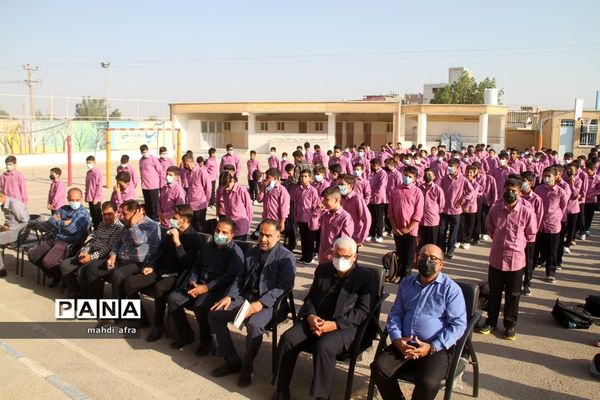 زنگ نمادین بازگشایی مدارس در شهرستان بهبهان
