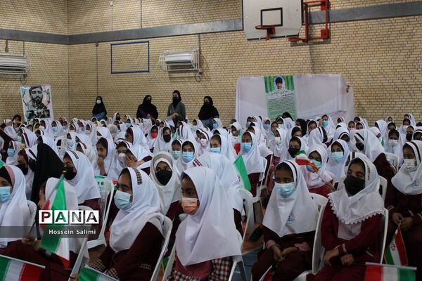 آیین نواختن زنگ بازگشایی مدارس در هرمزگان